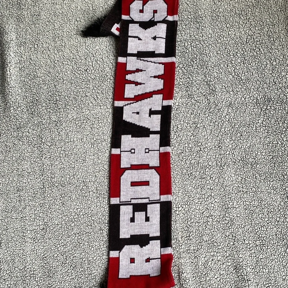 Wesleyan Red and Black Scarf